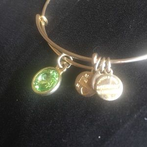 alex + ani  Green Peridot bangle